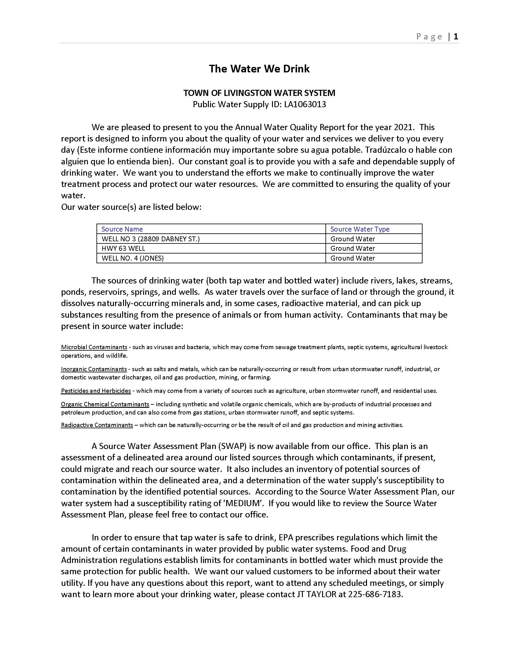 Town of Livingston CCR Report (1)_Page_1